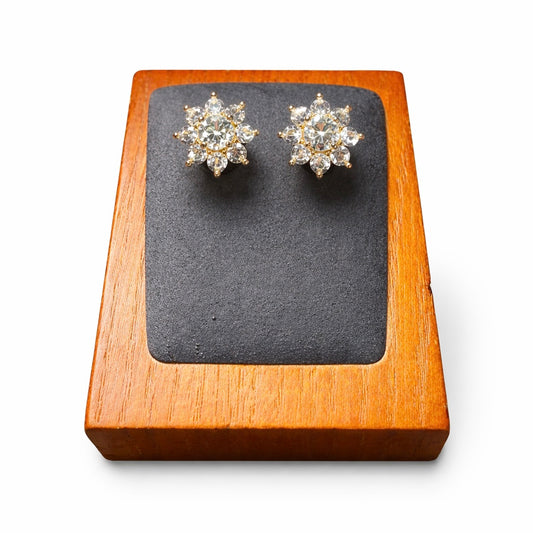 Celestia Radiant Moissanite Stud Earrings