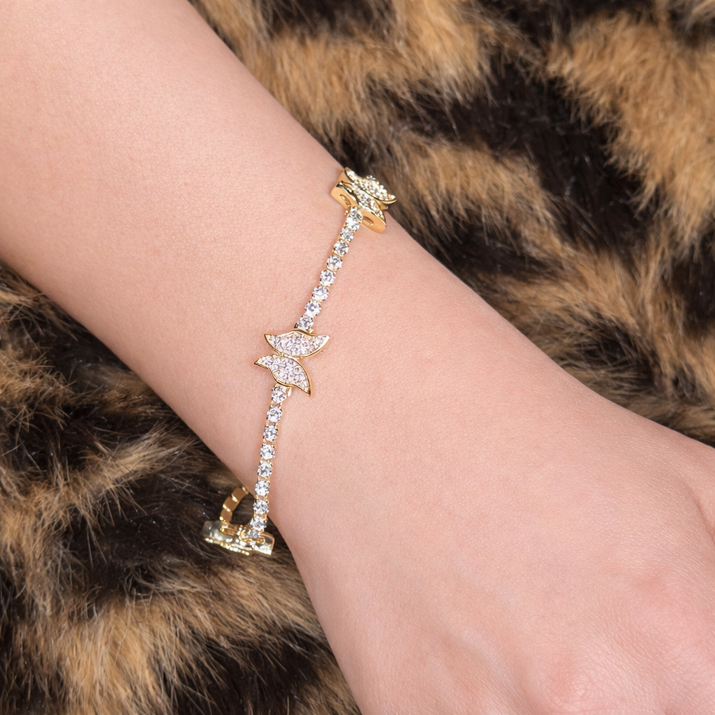 Aurelia Butterfly Tennis Bracelet