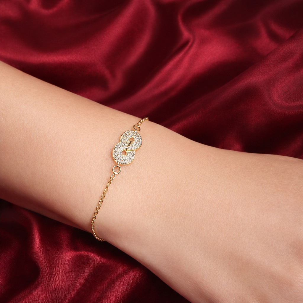 Eterna Sparkle Infinity Bracelet