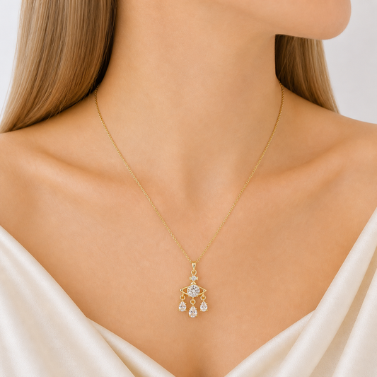 Celestia Drop Charm Necklace